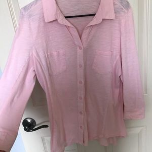 Merona Pink button- up